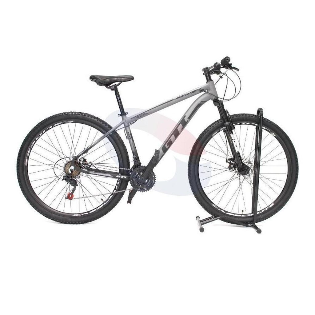 Bicicleta Aro 29 Gti Roma 24v Freio a Disco Rapid Fire Câmbios Index Suspensão Dianteira Mtb