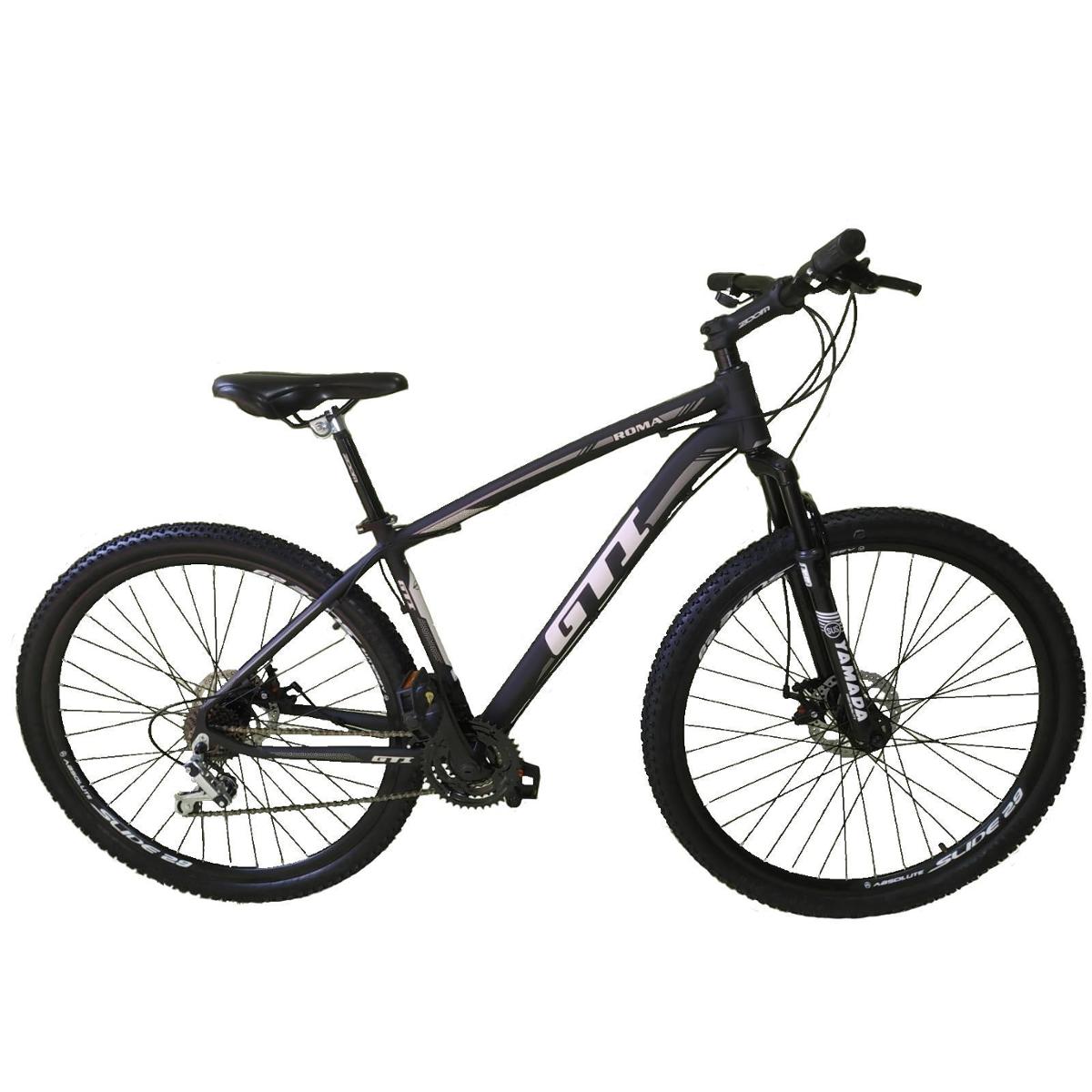 Bicicleta Gti T15 Aro 29 Susp. Dianteira 21 Marchas - Cinza/preto