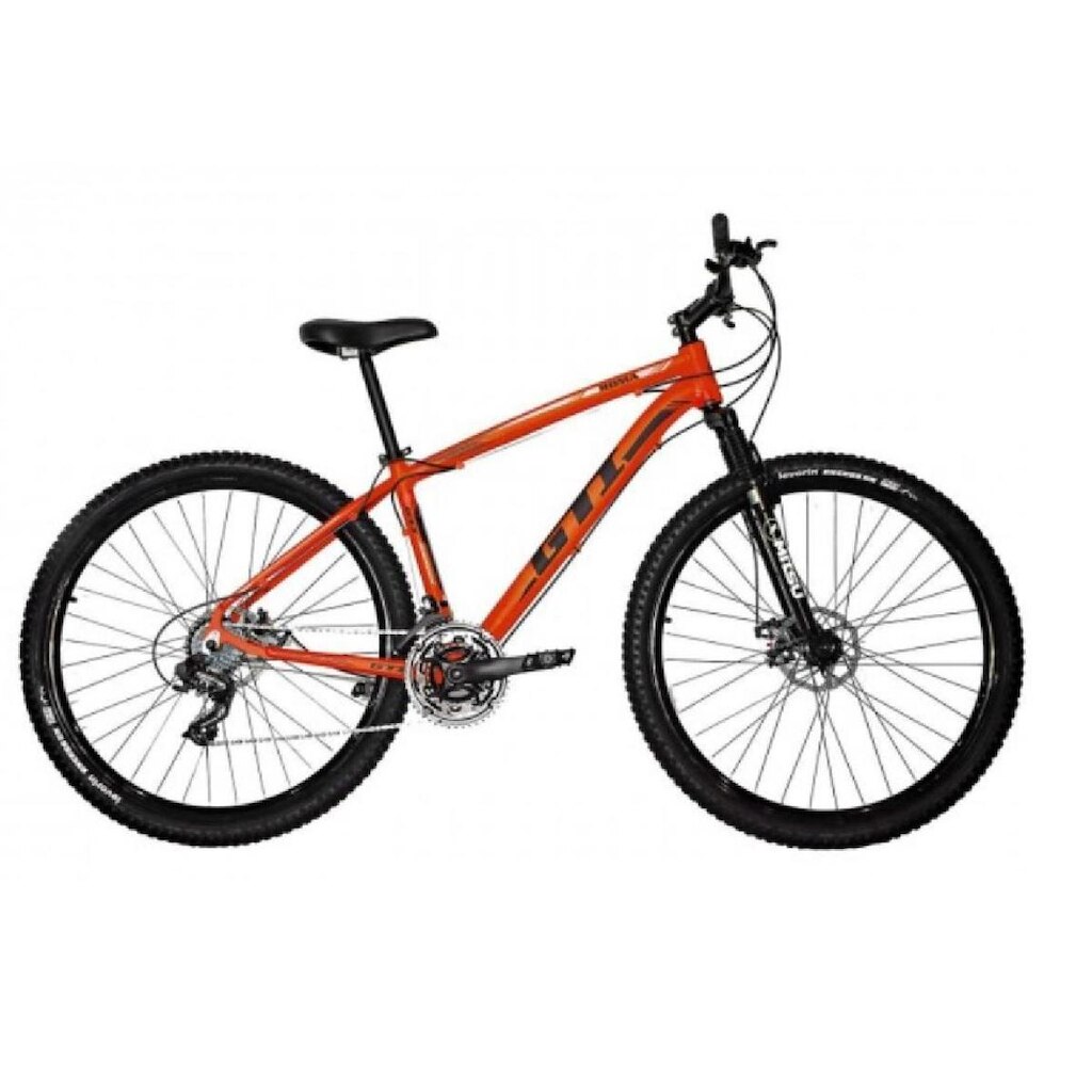 Bicicleta Aro 29 Gti Roma Alumínio 24v Freio a Disco Suspensão Dianteira Mtb 29