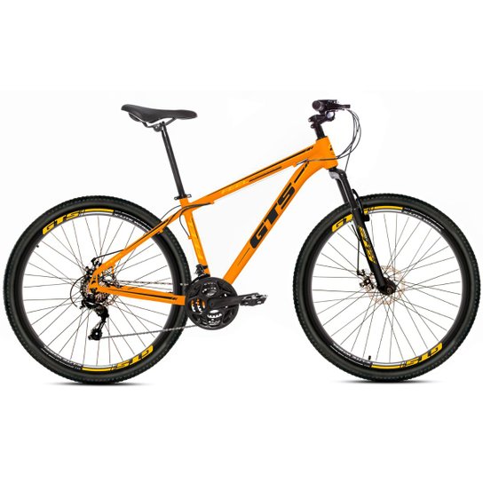 Bicicleta Aro 29 Gts Feel Freio À Disco 21 Marchas - Laranja+Preto