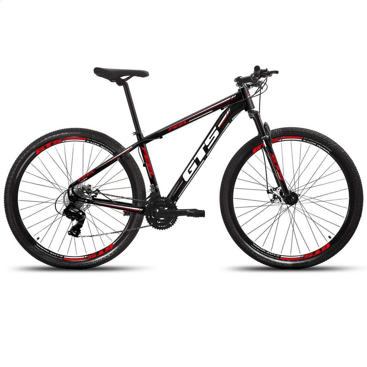 Bicicleta Aro 29 Gts Feel Freio À Disco 24 Marchas Preto Netshoes