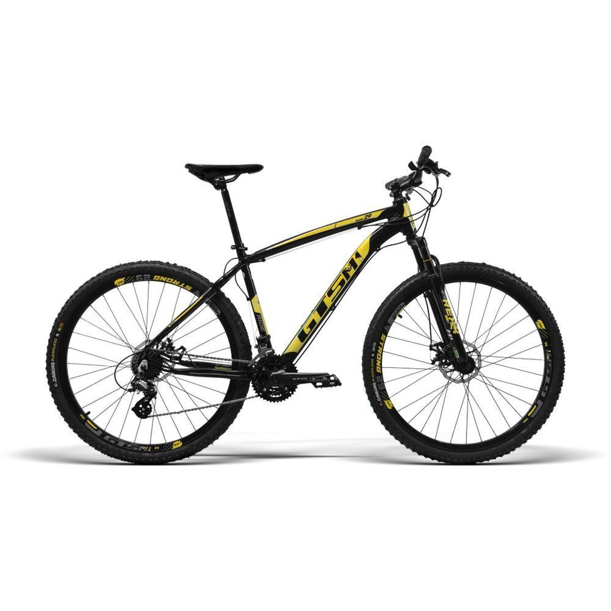 Bicicleta Gts M1 Ride New Disc M Aro 29 Susp. Dianteira 24 Marchas - Amarelo/preto