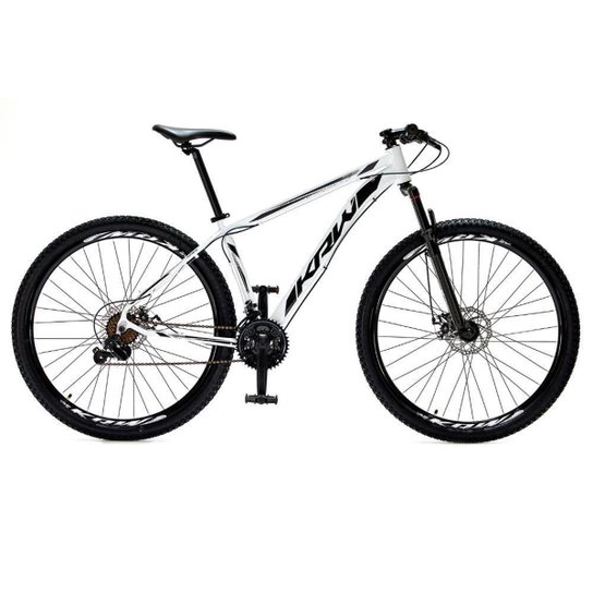 Bicicleta Aro 29 Krw Alumínio 21 Velocidades Freio a Disco Suspensão dianteira Mountain Bike S3 - Branco+Preto é ruim? Bicicleta Aro 29 Krw Alumínio 21 Velocidades Freio a Disco Suspensão dianteira Mountain Bike S3 - Branco+Preto é boa?