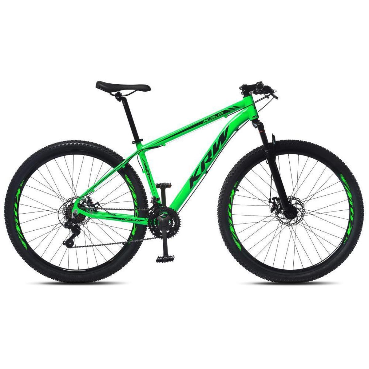 Bicicleta Krw X51 Disc M Aro 29 Susp. Dianteira 21 Marchas - Preto/verde