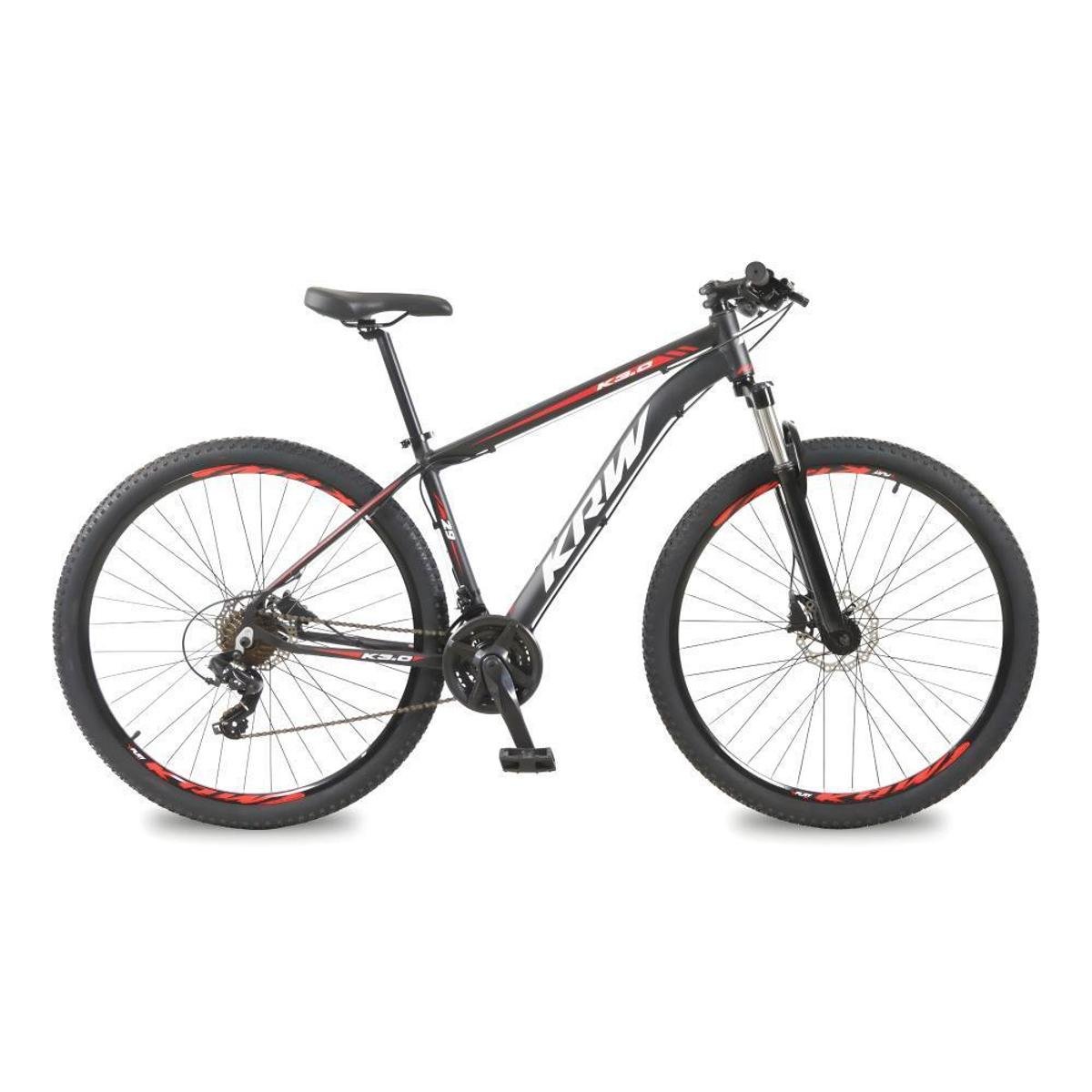 Bicicleta Krw R2 Aro 29 Susp. Dianteira 24 Marchas - Amarelo/vermelho