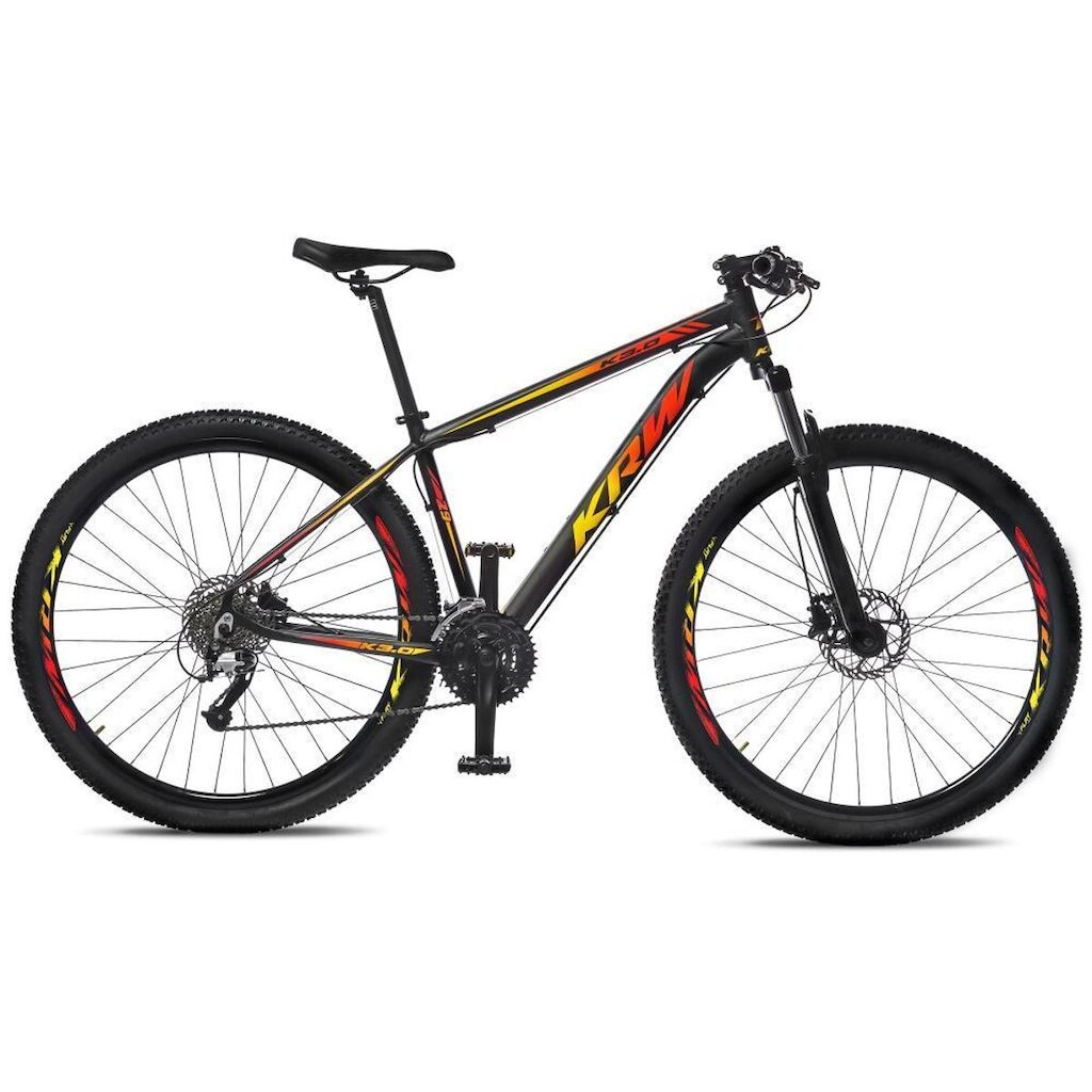 Bicicleta Aro 29 KRW Alumínio 24 Vel Freio a Disco Hidráulico R5