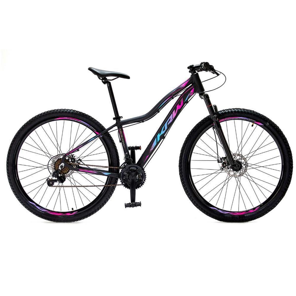 Bicicleta Krw X43 Disc H Aro 29 Susp. Dianteira 24 Marchas - Preto/rosa