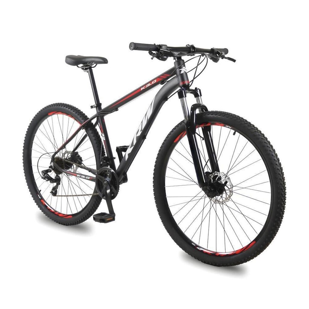 Bicicleta Aro 29 KRW Alumínio 24 Vel Freio a Disco Hidráulico X53