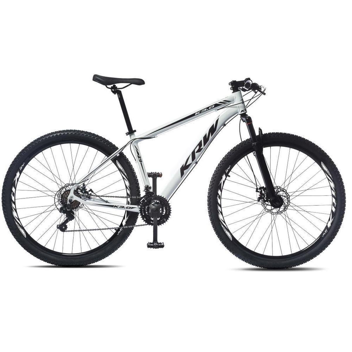 Bicicleta Krw X42 Disc M Aro 29 Susp. Dianteira 24 Marchas - Branco/preto