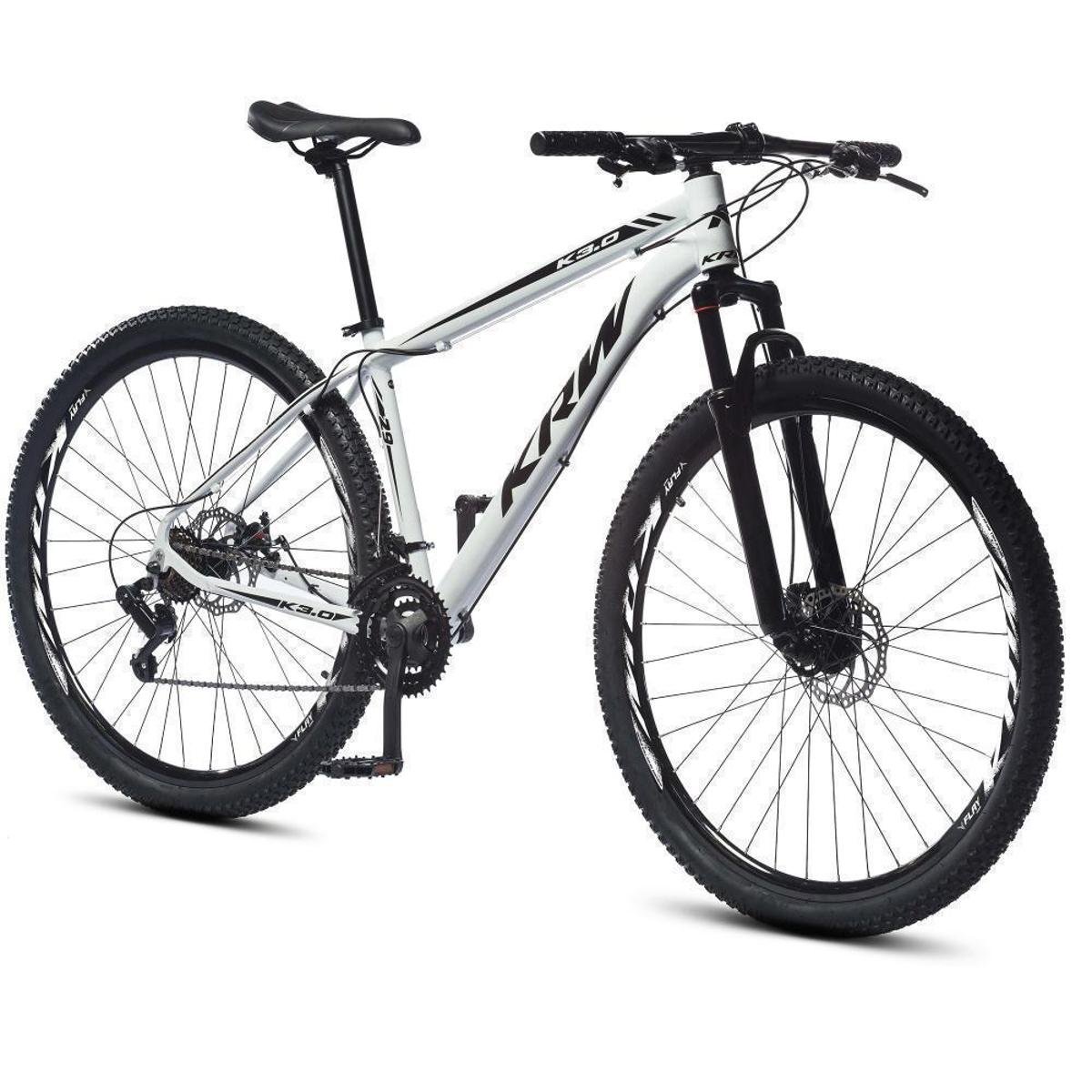 Bicicleta aro 29 KRW Alumínio 24 Vel Marchas Freio a Disco Suspensão dianteira Mountain Bike X32 Menor preço em Bicicleta aro 29 KRW Alumínio 24 Vel Marchas Freio a Disco Suspensão dianteira Mountain Bike X32