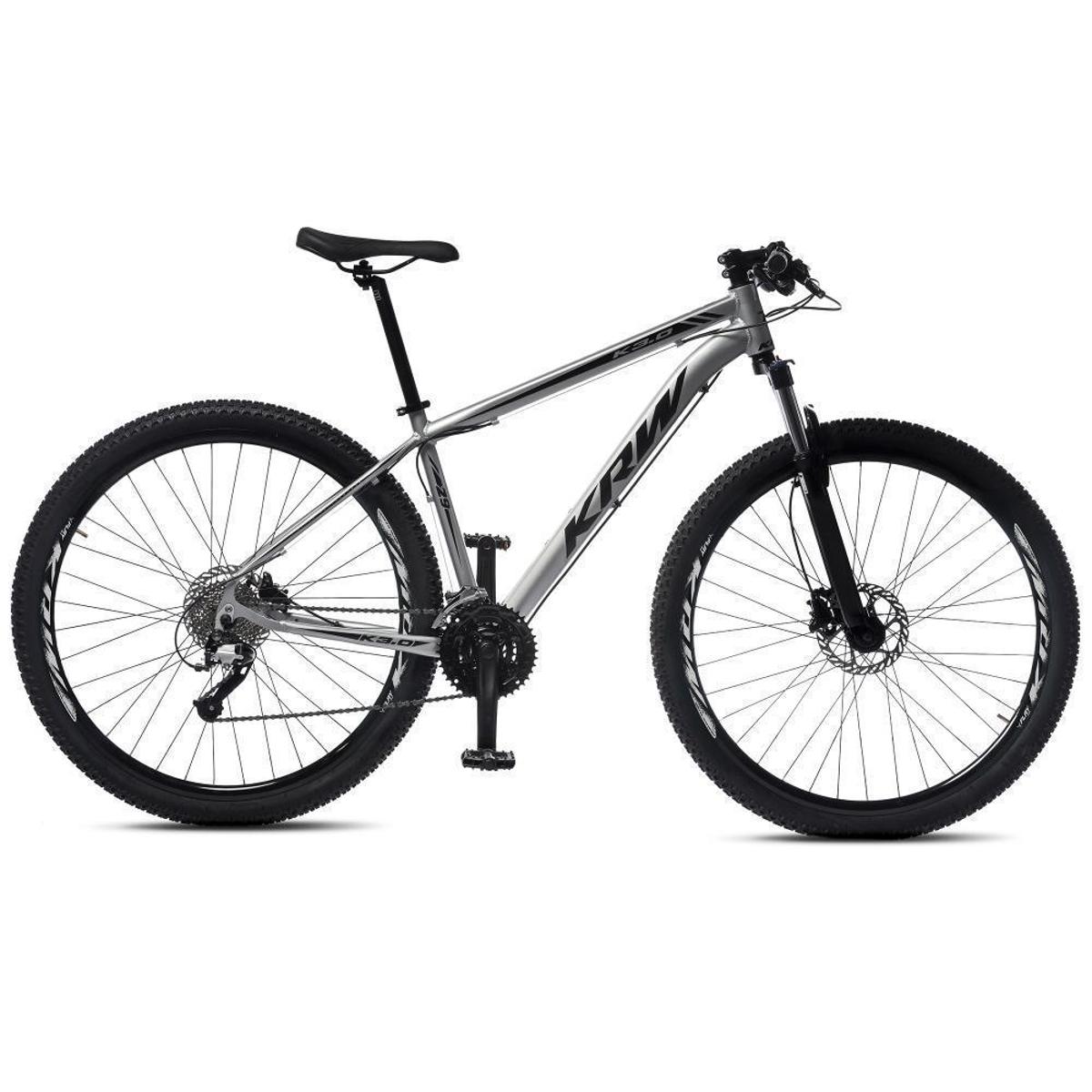 Bicicleta Aro 29 KRW Alumínio 27 Vel Freio a Disco Hidráulico e Trava R4 Menor preço em Bicicleta Aro 29 KRW Alumínio 27 Vel Freio a Disco Hidráulico e Trava R4