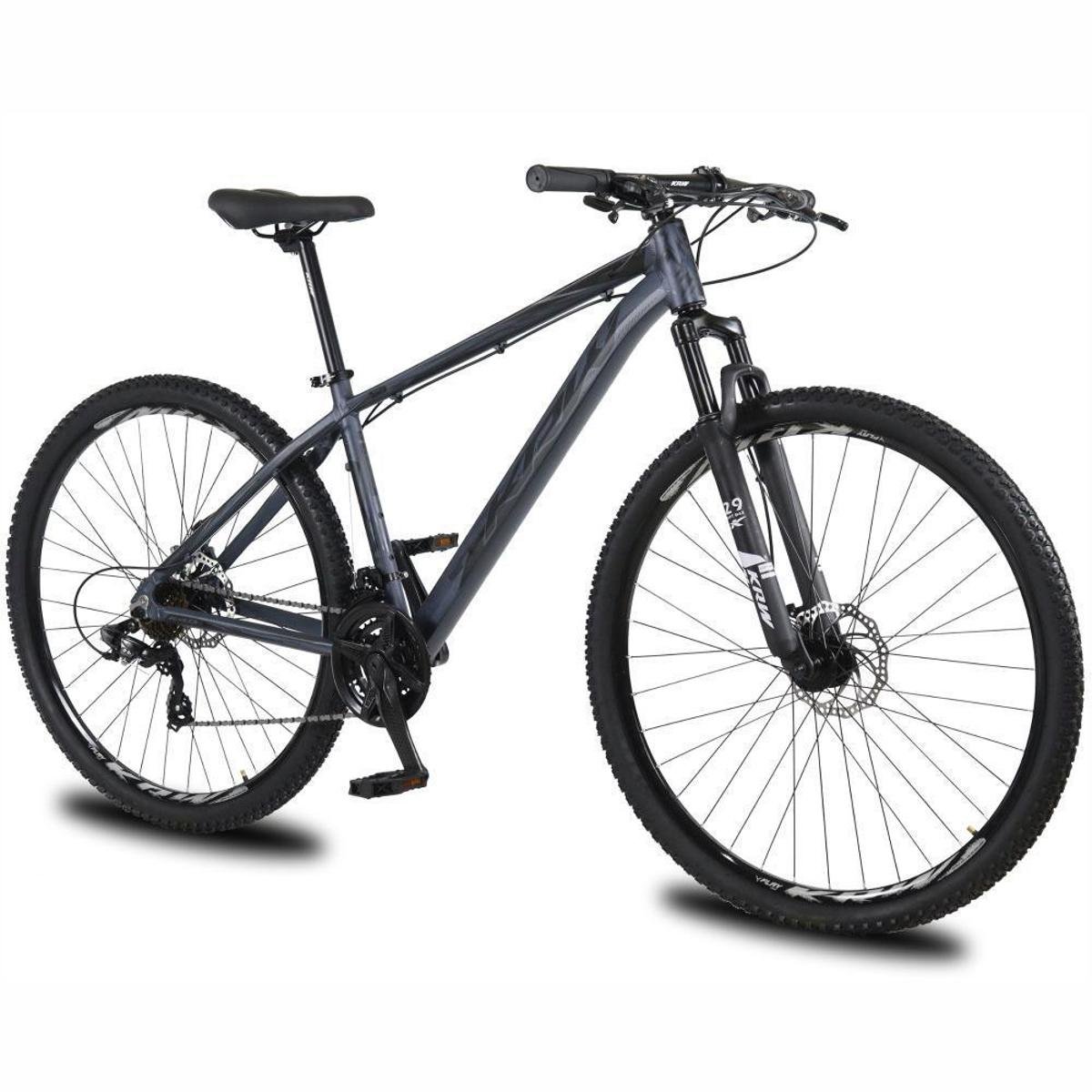 Bicicleta aro 29 KRW Alumínio 27 Velocidades Freio a Disco Suspensão dianteira Mountain Bike KR5 Menor preço em Bicicleta aro 29 KRW Alumínio 27 Velocidades Freio a Disco Suspensão dianteira Mountain Bike KR5