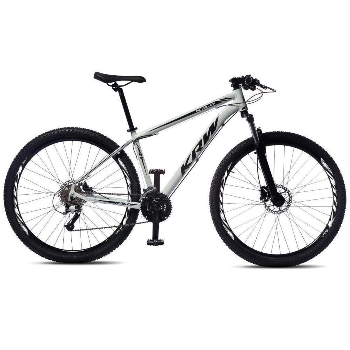 Bicicleta Aro 29 KRW Alumínio Shimano 24 Velocidades Freio Disco Hidráulico Suspensão Dianteira S61 Menor preço em Bicicleta Aro 29 KRW Alumínio Shimano 24 Velocidades Freio Disco Hidráulico Suspensão Dianteira S61