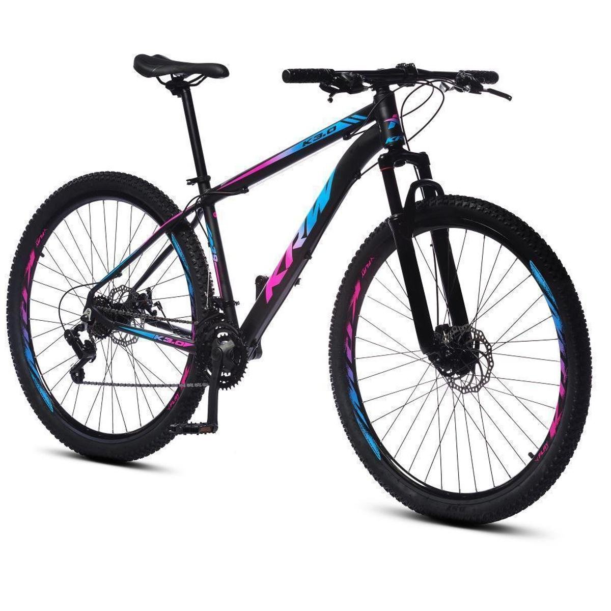 Bicicleta Aro 29 KRW Alumínio Shimano TZ 24 Vel Suspensão Freio a Disco Mountain bike Ltx S40 Menor preço em Bicicleta Aro 29 KRW Alumínio Shimano TZ 24 Vel Suspensão Freio a Disco Mountain bike Ltx S40