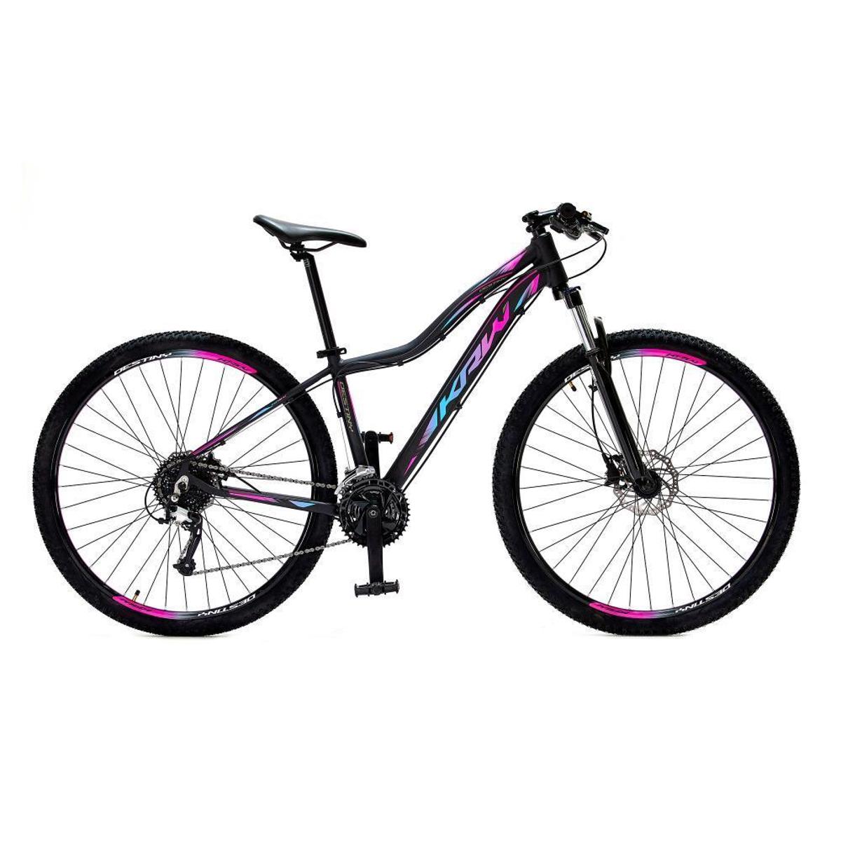 Bicicleta Krw Sx50 Aro 29 Susp. Dianteira 27 Marchas - Preto/roxo