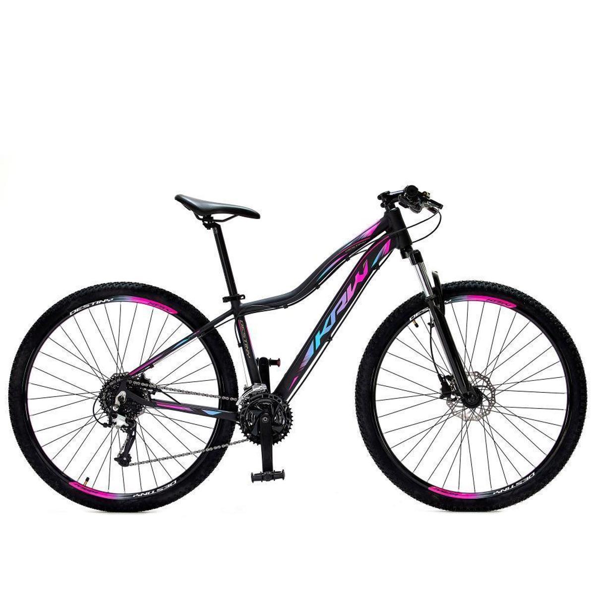 Bicicleta Krw Sx6 Disc H Aro 29 Susp. Dianteira 24 Marchas - Preto/rosa