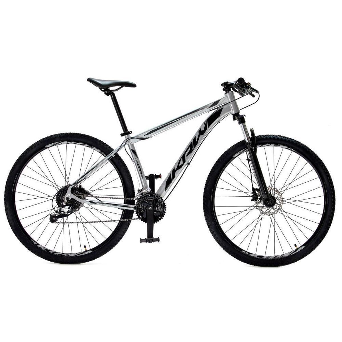 Bicicleta Krw Sx49 Aro 29 Susp. Dianteira 27 Marchas - Prata/preto