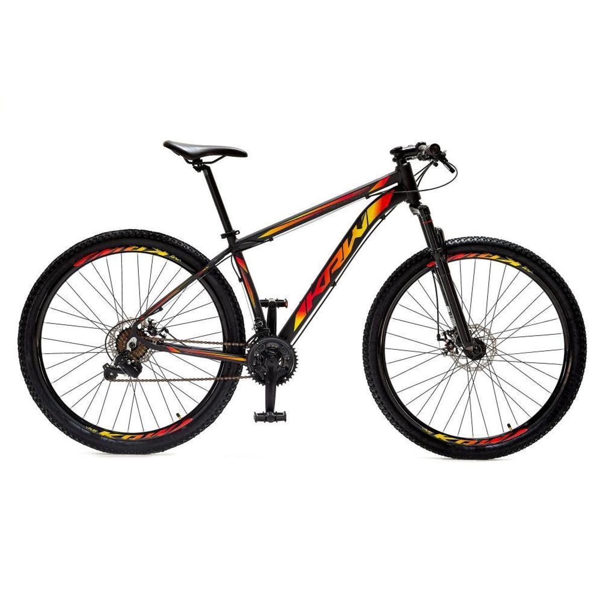 Bicicleta Krw Sx25 Aro 29 Susp. Dianteira 21 Marchas - Amarelo/vermelho