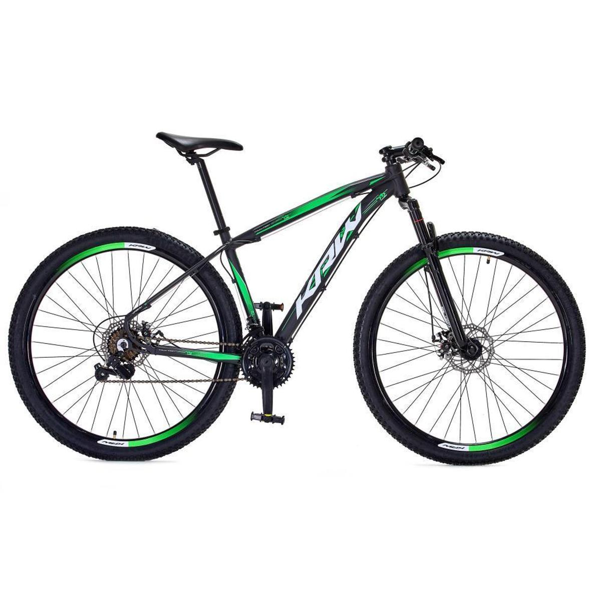 Bicicleta Krw Sx31 Aro 29 Susp. Dianteira 24 Marchas - Preto/verde