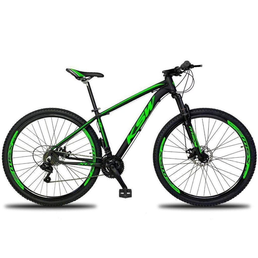 Bicicleta Aro 29 KSW 21 Marchas Shimano Freios a Disco e K7