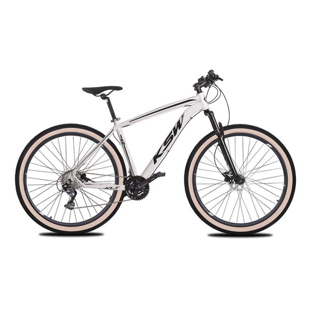 Bicicleta Aro 29 KSW 24 Marchas Freio a Disco Sistema K7 e Suspensão de 100mm com Trava
