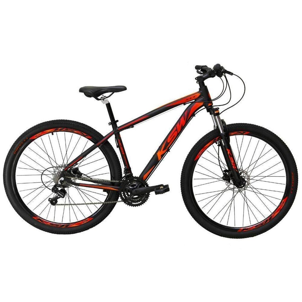 Bicicleta Aro 29 KSW 24 Marchas Freios a Disco e Suspensão