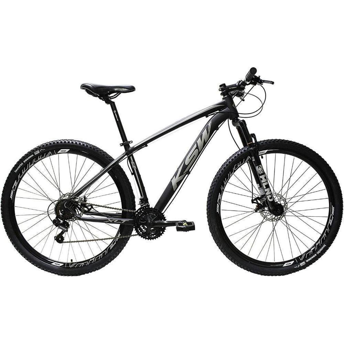 Bicicleta Aro 29 KSW 24 Marchas Freios a Disco e Suspensão