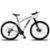 Bicicleta Aro 29 KSW 24 Marchas Shimano Freios a Disco e K7 - Branco+Preto