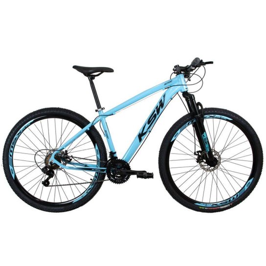 Bicicleta Aro 29 Ksw 24V - Cambios Index - Freio Hidraulico - Azul Menor preço em Bicicleta Aro 29 Ksw 24V - Cambios Index - Freio Hidraulico - Azul