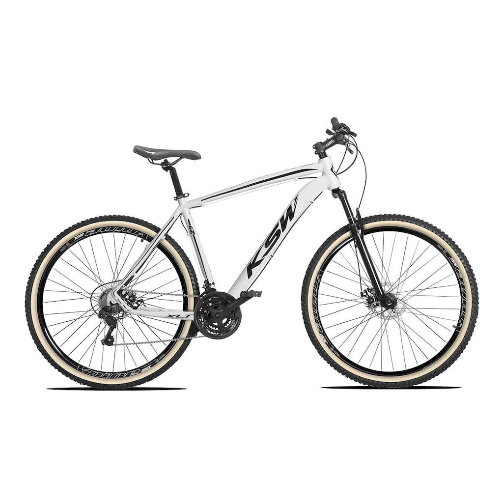 Bicicleta Aro 29 KSW 27 Marcha Freio a Disco Cubos K7