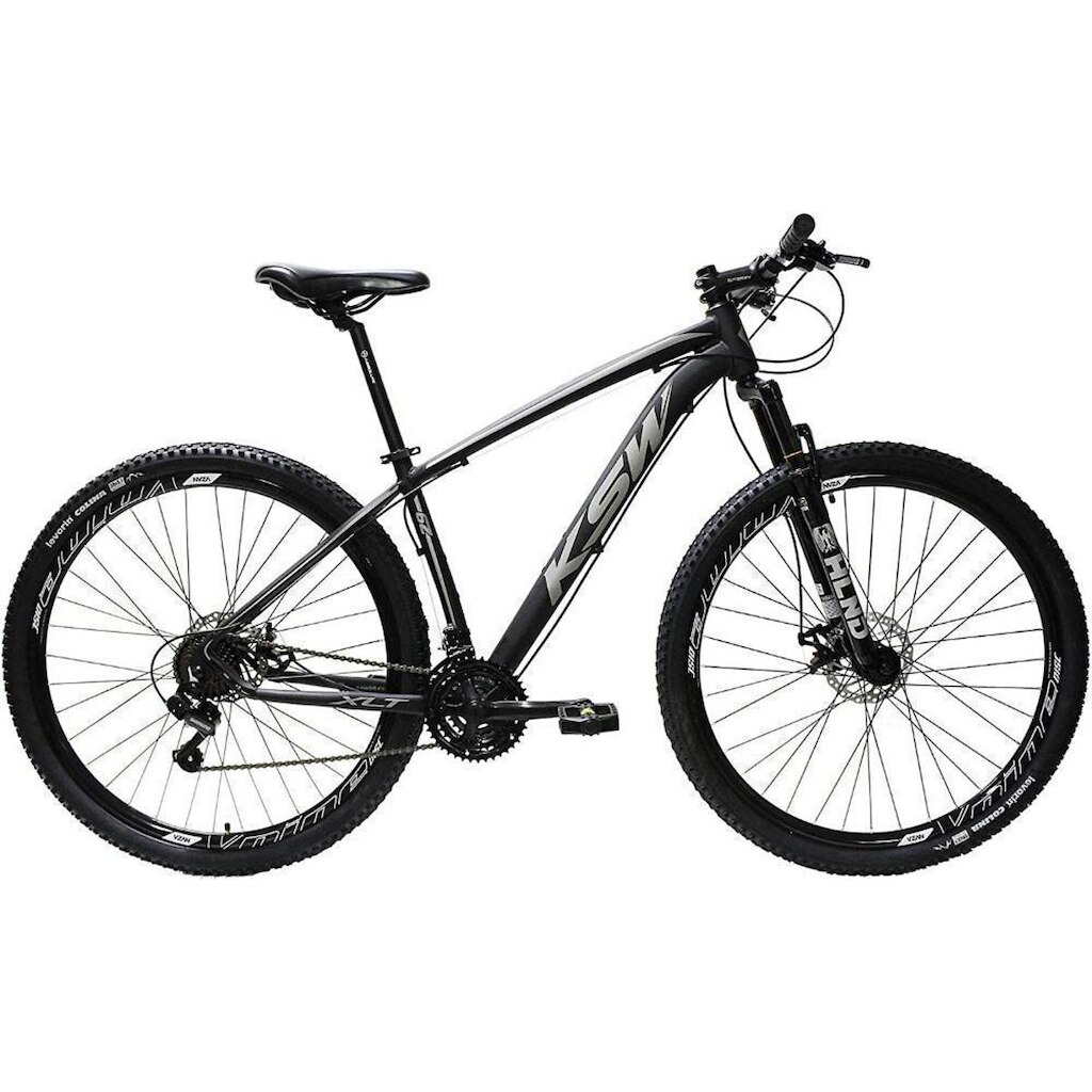 Bicicleta Aro 29 KSW 27 Marchas Freio Hidráulico e K7