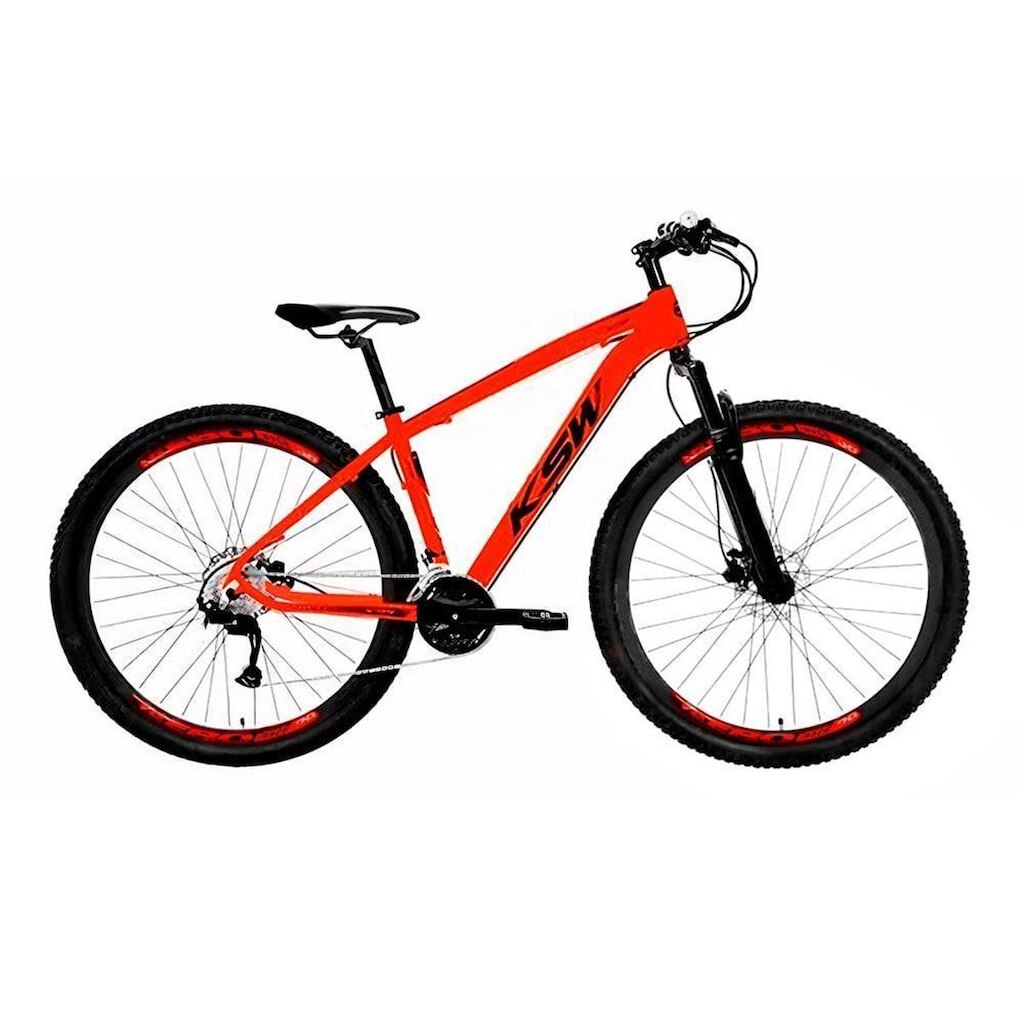 Bicicleta Aro 29 Ksw 27v Altus Freio Hidráulico Trava K7