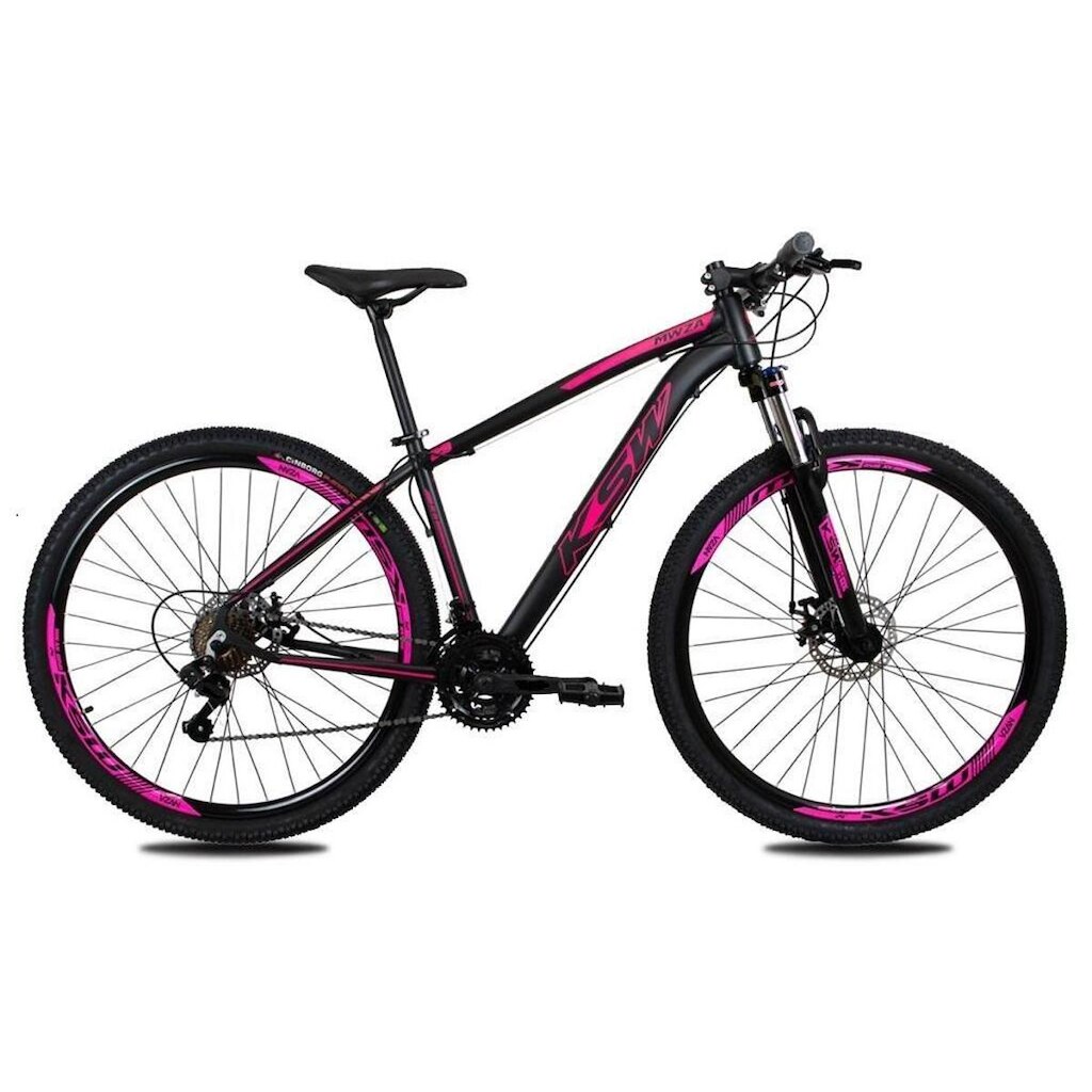 BICICLETA ARO 29 KSW 27V - CAMBIOS INDEX - FREIO HIDRAULICO - TRAVA