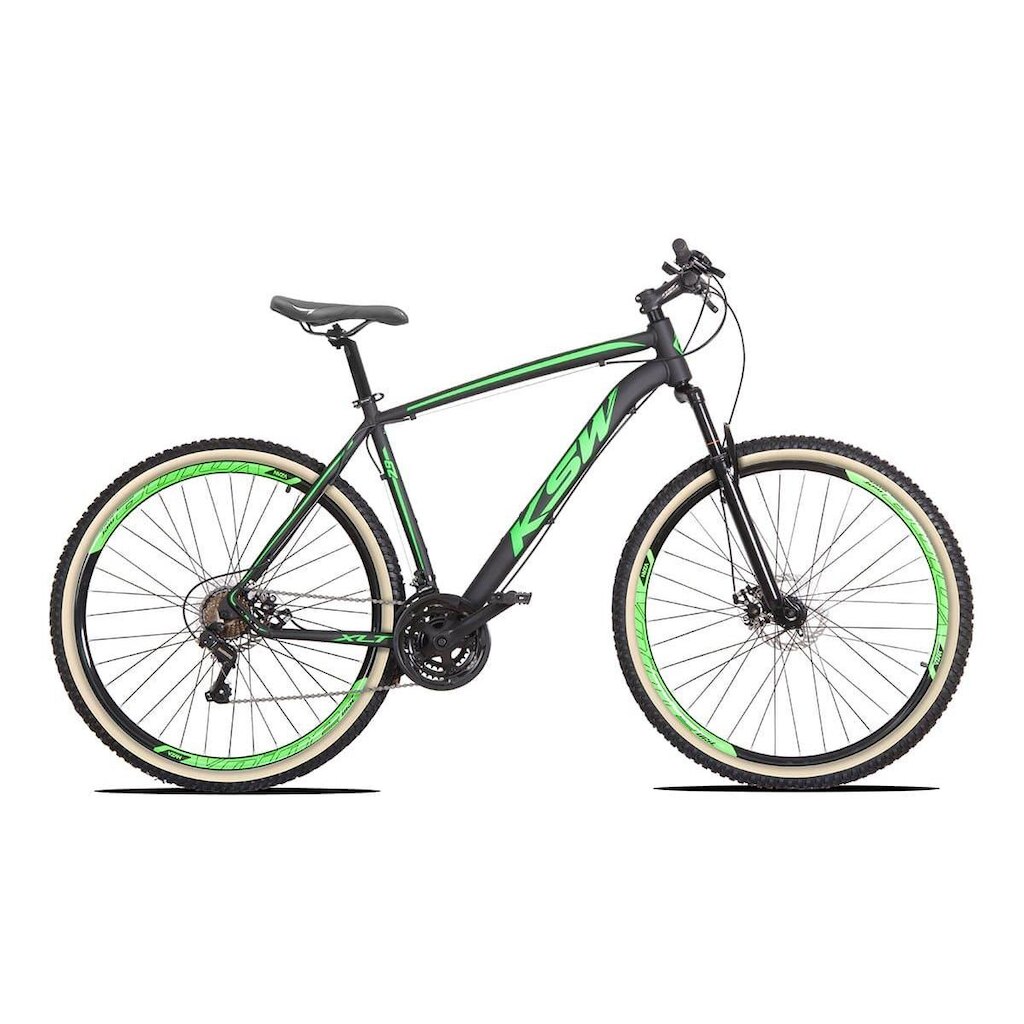 Bicicleta Aro 29 KSW 27v Freio Hidráulico k7 Trava no Guidão