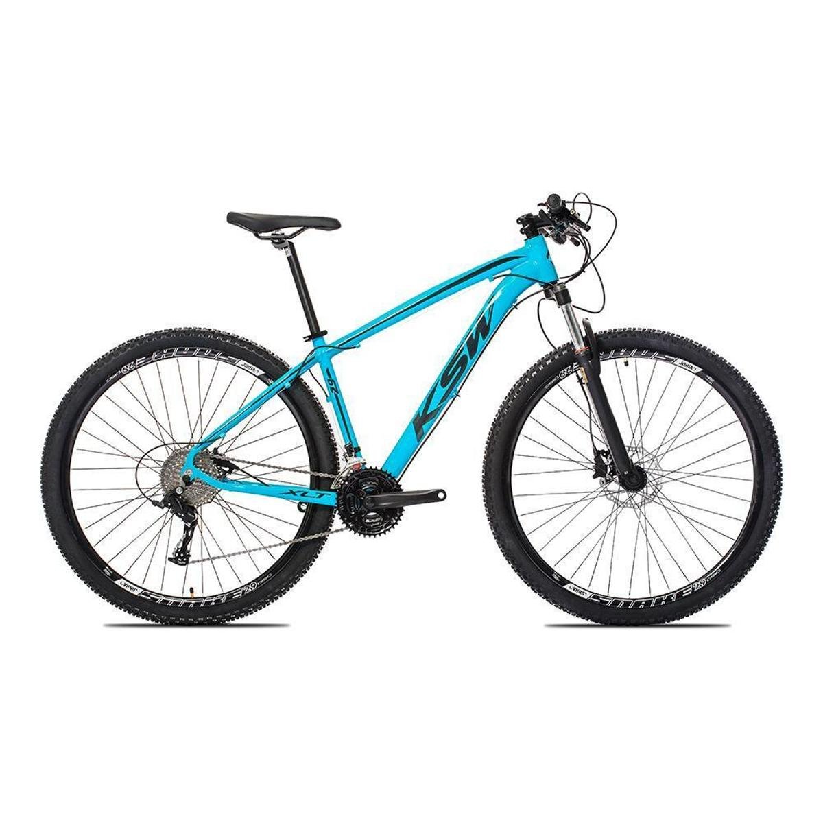 Bicicleta Aro 29 Ksw 27v Freio Hidráulico,trava E K7 11/36 - Azul+Preto |  Netshoes