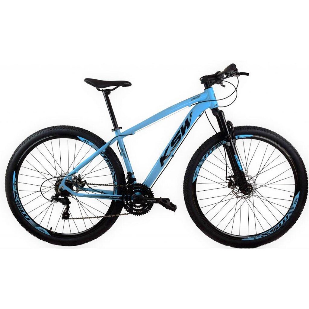 BICICLETA ARO 29 KSW - CAMBIOS SHIMANO ACERA - 27V - TRAVA - HIDRAULICO