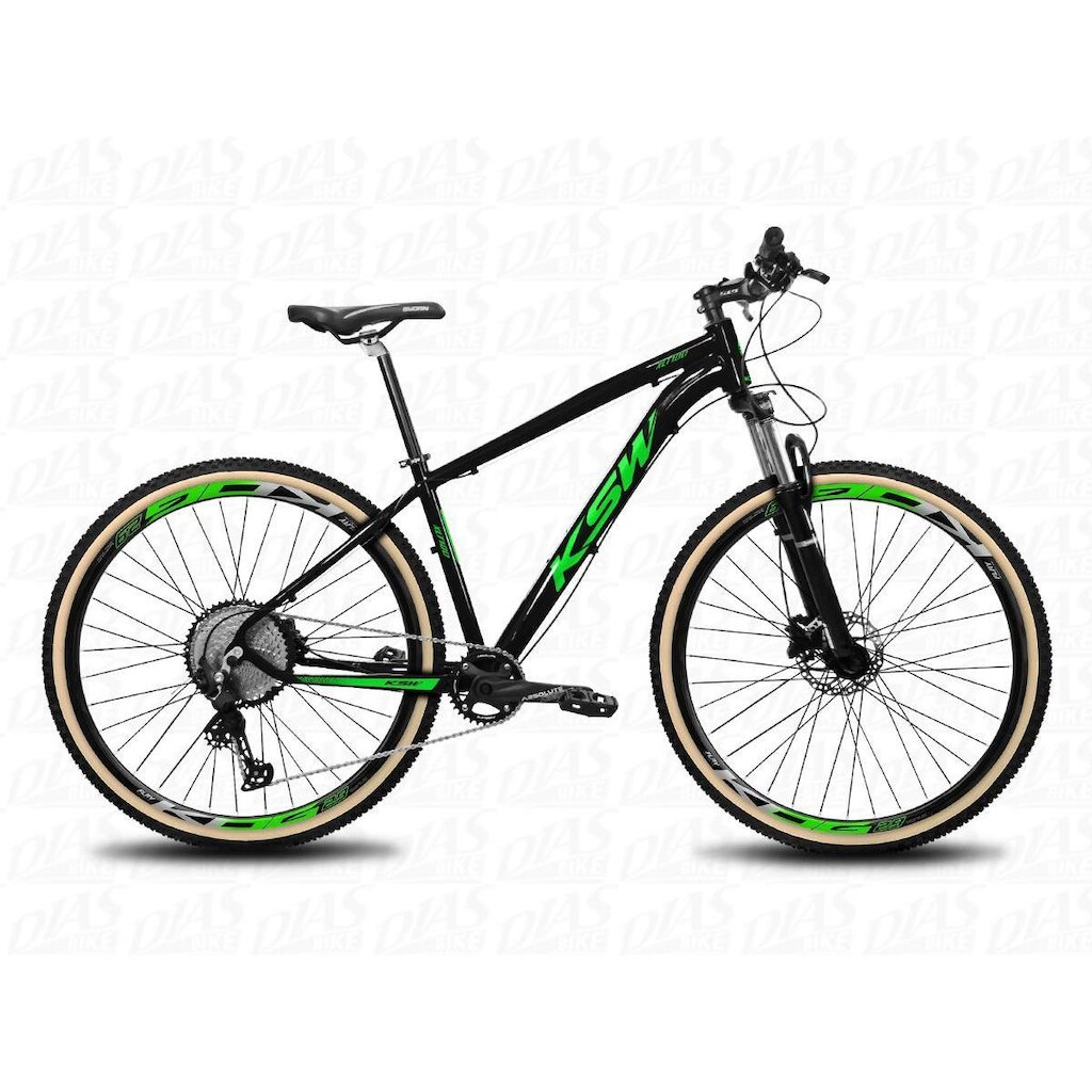 Bicicleta Aro 29 KSW Shimano Deore 1x12v Freio a Disco Suspensão