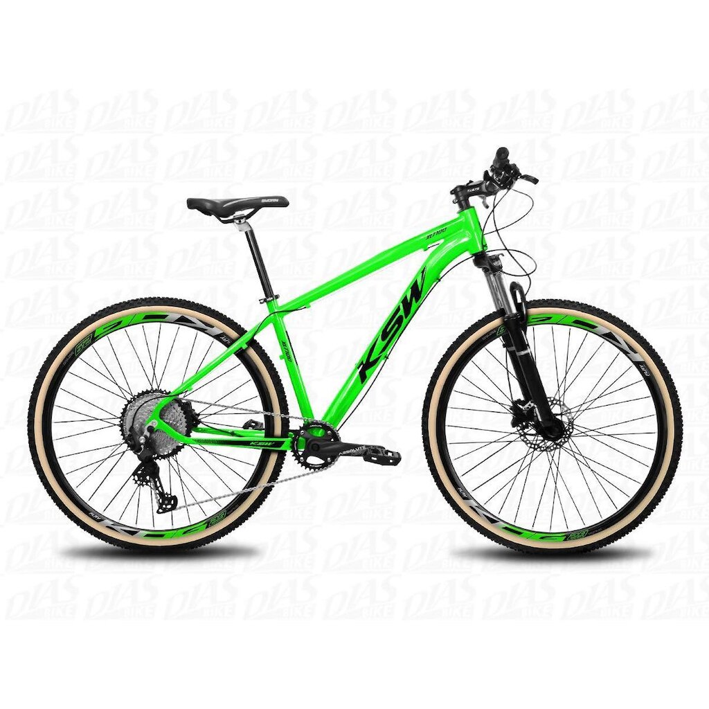 Bicicleta Aro 29 KSW Shimano Deore 1x12v Freio a Disco Suspensão