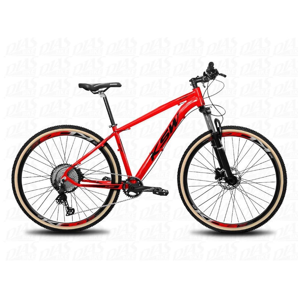 Bicicleta Aro 29 KSW XLT 12 Velocidades Deore F. Hidráulico
