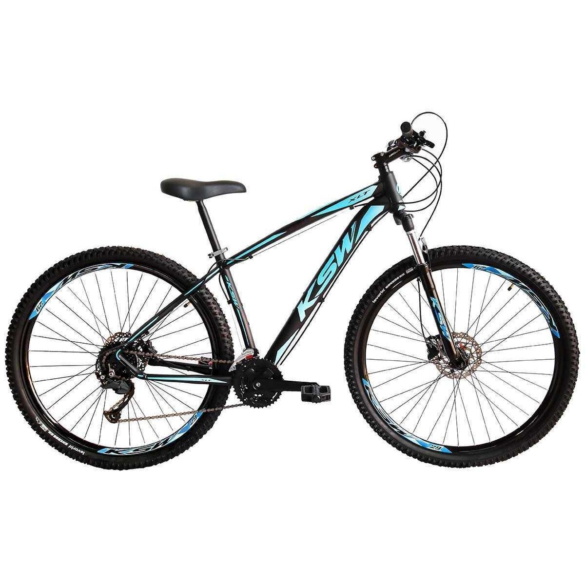 Bicicleta Ksw Xlt 2020 Disc H Aro 29 Susp. Dianteira 27 Marchas - Preto/azul