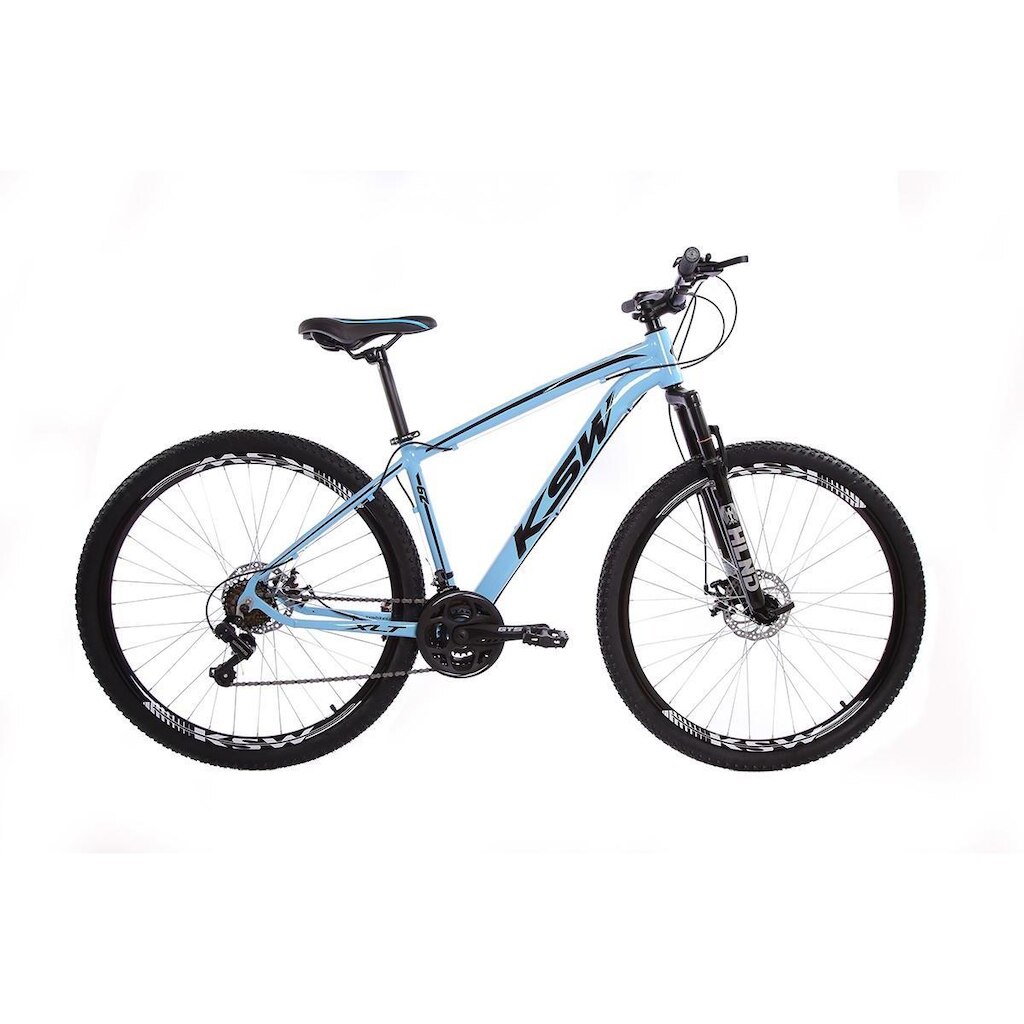 Bicicleta Aro 29 KSW XLT 21 Marchas Freios à Disco Câmbios Shimano