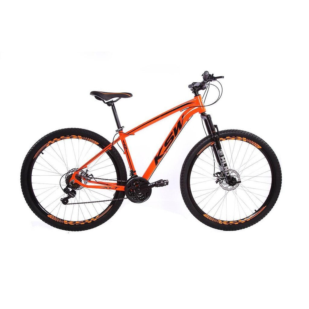 Bicicleta Aro 29 KSW XLT 21 Marchas Freios à Disco Câmbios Shimano