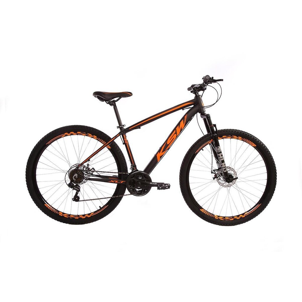 Bicicleta Aro 29 KSW XLT 21 Marchas Freios à Disco Câmbios Shimano