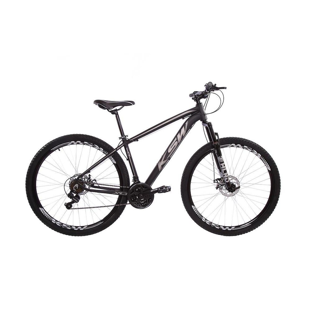 Bicicleta Aro 29 KSW XLT 21 Marchas Freios à Disco Câmbios Shimano