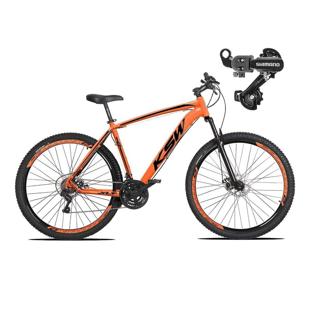 Bicicleta aro 29 KSW XLT 24 Marcha Shimano Freio Hidráulico