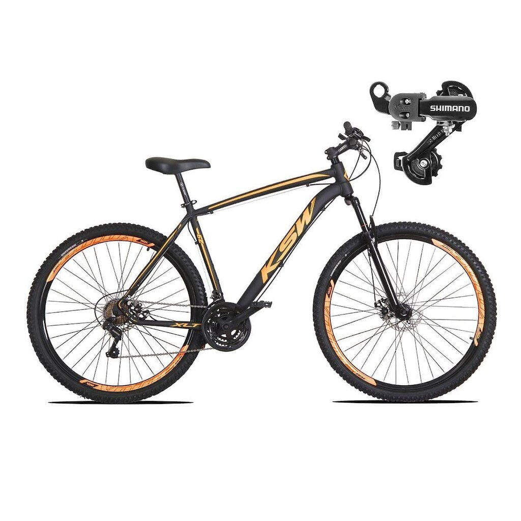 Bicicleta aro 29 KSW XLT 24 Marcha Shimano Freio Hidráulico