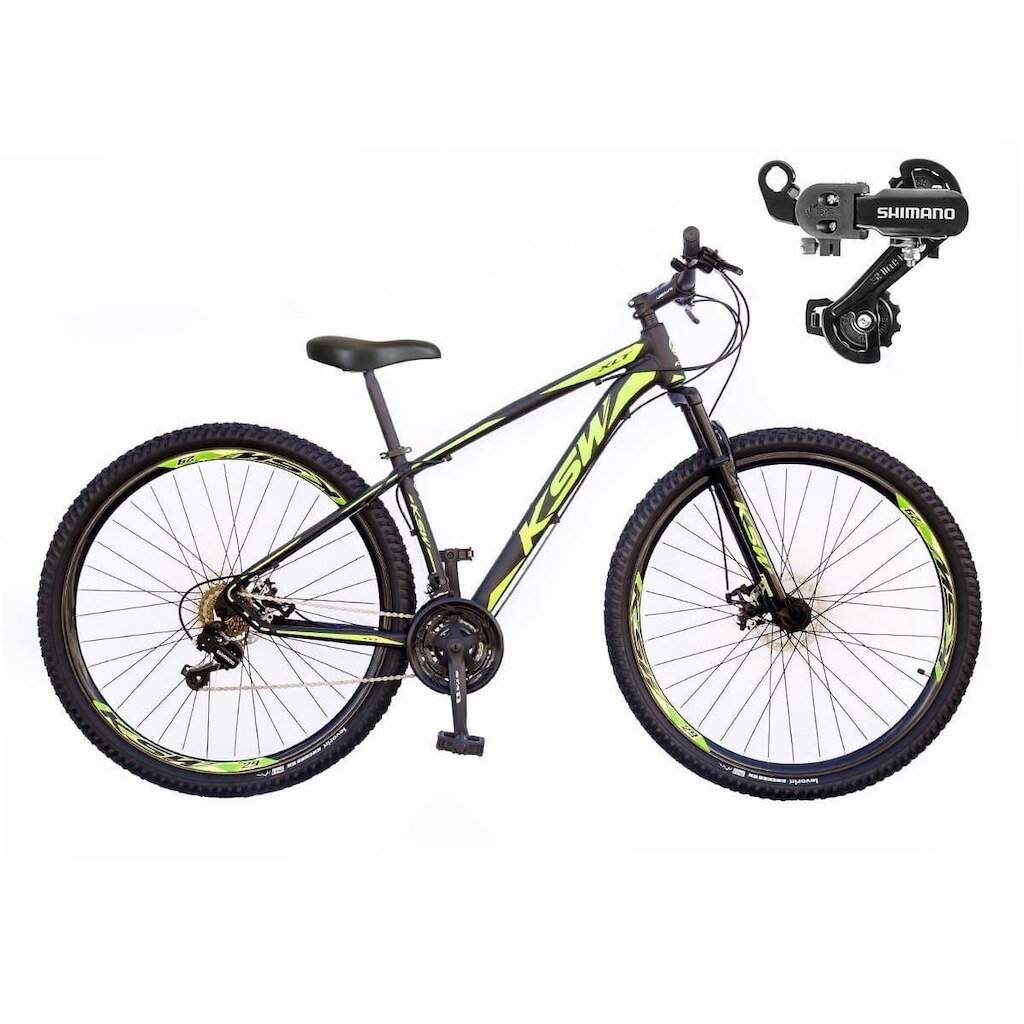 Bicicleta aro 29 KSW XLT 24 Marcha Shimano Freio Hidráulico