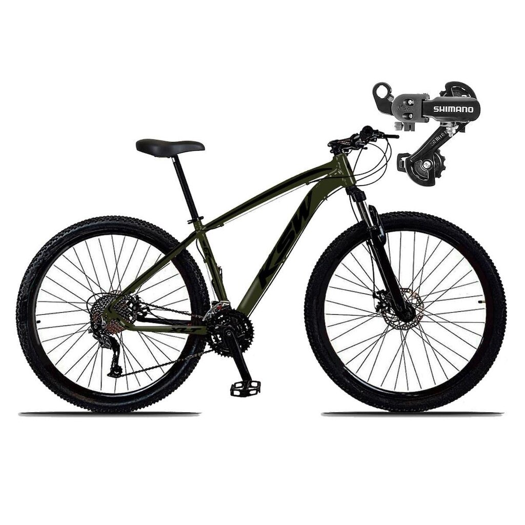 Bicicleta aro 29 KSW XLT 24 Marcha Shimano Freio Hidráulico