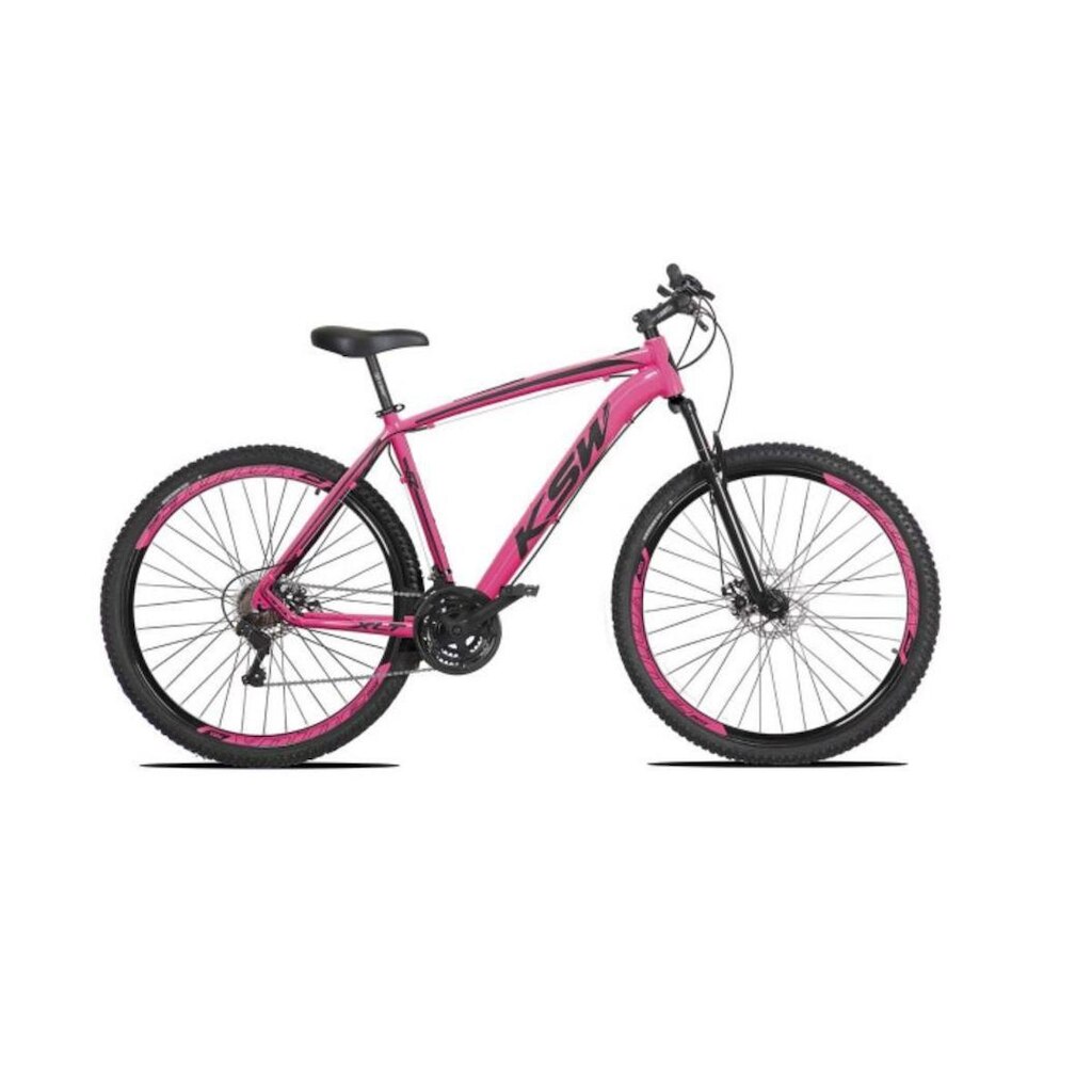 Bicicleta Aro 29 KSW XLT 24v Alumínio Freio a Disco Suspensão MTB
