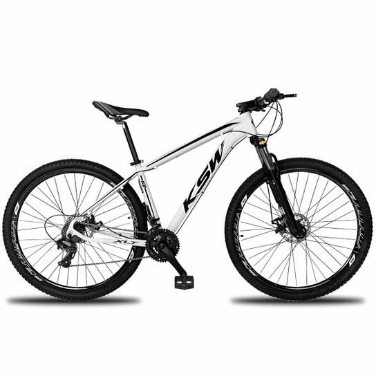 Bicicleta Aro 29 KSW XLT 24v Câmbios Shimano Altus M310 Freio a Disco Hidráulico Trava na Suspensão - Branco e Preto é ruim? Bicicleta Aro 29 KSW XLT 24v Câmbios Shimano Altus M310 Freio a Disco Hidráulico Trava na Suspensão - Branco e Preto é boa?